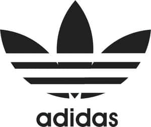Adidas 標誌，帶有三條紋和品牌名稱，黑色在白色上。 — 愛迪達 GIF 壁紙
