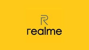 黃色背景上的 Realme 品牌標誌