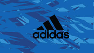 adidas標誌在藍色幾何背景上 — 愛迪達 GIF 壁紙