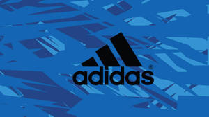 adidas標誌在藍色幾何背景上 — 愛迪達 GIF 壁紙