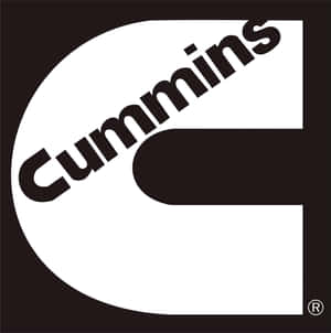 黑白Cummins企業標誌，帶有風格化的字母C。 — Pixel 10 Pro Fold 壁紙