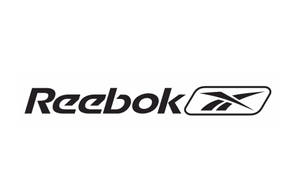 白色背景上的黑色Reebok品牌標誌 — 銳步 壁紙