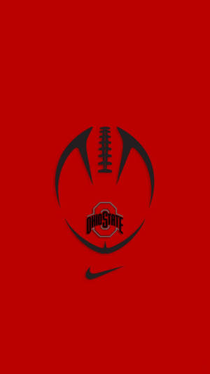 俄亥俄州立大學美式足球標誌，Nike 勾勾在紅色背景上 — 俄亥俄州立大學 壁紙