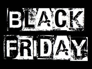 黑白垃圾風格文字顯示 Black Friday — BLACKPINK 標誌 壁紙