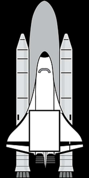 太空穿梭機向量插圖
