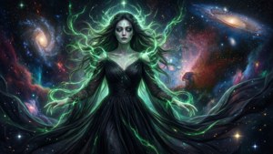 海拉化身為星辰間的宇宙死亡女神。