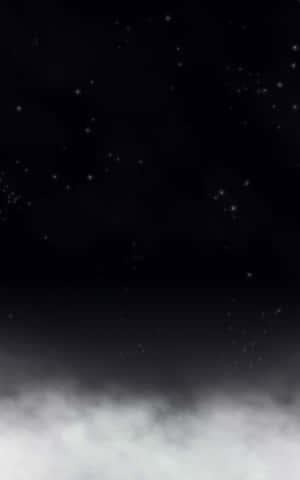發光雲層之上有星星的黑暗夜空 — Pixel Tablet 壁紙