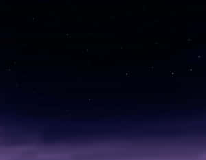 黑暗的夜空，有星星和紫色漸變雲 — 暮光 壁紙