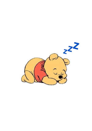 小熊維尼睡覺時頭頂有zzz。 — 睡眠 壁紙