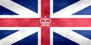 中央帶有皇冠的英國國旗。 — 英格蘭國旗 壁紙
