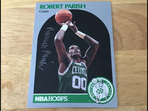 復古NBA Hoops交易卡，Robert Parish正在投籃。 — 運動 壁紙