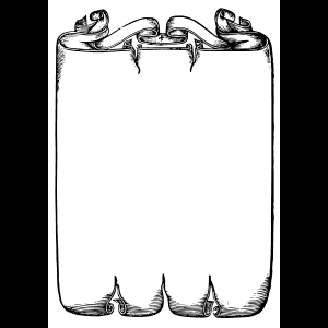 復古卷軸邊框圖案 — 上古卷軸 壁紙