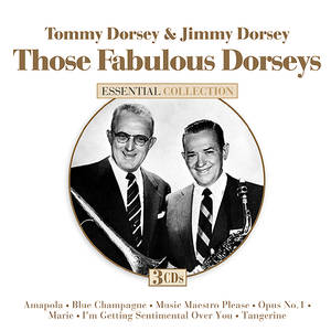 Those Fabulous Dorsey 的專輯封面，兩名微笑的男子身穿西裝，手持薩克斯風。 — 音樂 壁紙