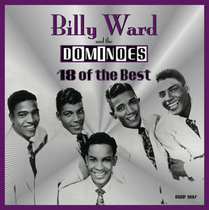 Billy Ward and the Dominoes 18 of the Best 專輯封面，五位微笑的男士身穿西裝。 — 音樂 壁紙