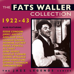 Fats Waller 在洋紅色爵士專輯封面上微笑著叼著香煙彈鋼琴。 — 音樂 壁紙