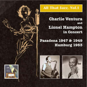 復古爵士專輯封面，藝術家Charlie Ventura和Lionel Hampton — 音樂 壁紙