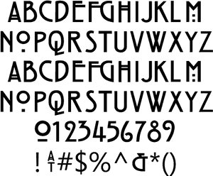 恐怖字體示例