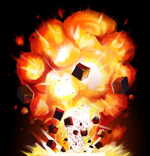 我的世界 TNT 爆炸藝術作品