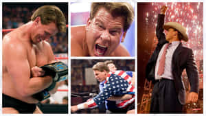 摔角手 Chris Jericho 以煙火和群眾慶祝冠軍勝利。 — 運動 壁紙
