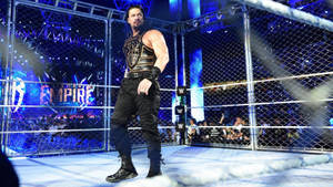 Roman Reigns 在 WWE 鋼鐵籠賽事中，粉絲歡呼 — 羅曼·雷恩斯 壁紙