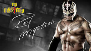 職業摔角手Rey Mysterio，以其標誌性面具和紋身為特徵。 — 卡普空 壁紙