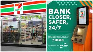 7-Eleven商店設有提供247銀行服務的ATM亭。 — 一护卍解 壁紙