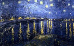 星空下河流上閃爍倒影，一艘小船。 — 美麗的夜晚 壁紙