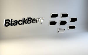 BlackBerry標誌帶有鍵盤按鍵的3D渲染在漸變背景上 — Off white 標誌 壁紙