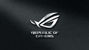 Republic of Gamers 標誌在黑色布料背景上 — 玩家共和國 壁紙