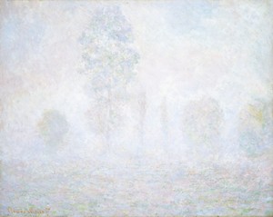 克勞德·莫內的《晨霧》，創作於1888年，油畫布面。下載這幅藝術作品作為桌面、平板或手機的高解析度桌布。