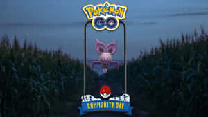 Pokémon GO Community Day 活動，夜晚在玉米田出現紫色寶可夢。 — 魔法森林 壁紙