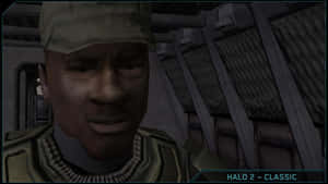 Halo 2 Classic 太空船內穿著軍服的士兵。 — 驚奇隊長 壁紙