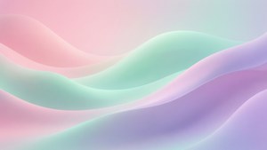 平滑的柔和漸層波浪，營造寧靜美學。 桌布