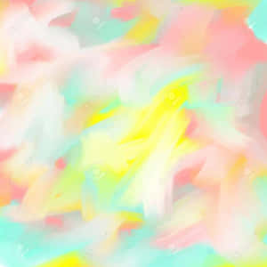 模糊的粉彩顏色以柔和的筆觸創造出夢幻的抽象背景。 — 彩虹美學 壁紙