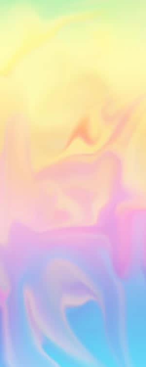 夢幻抽象漸變背景中柔和旋轉的粉彩顏色。 — 插畫 iPhone 壁紙