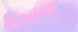 粉紅和薰衣草色水彩漸變背景 — BTS 紫色美學 壁紙