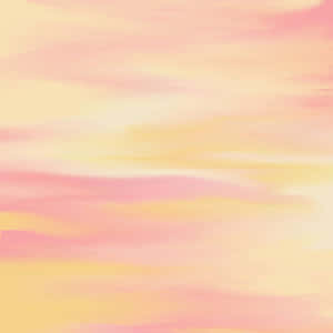 柔和粉紅和黃色水彩天空漸變 — 花朵 壁紙