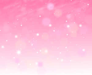 帶有閃爍星星和柔和發光圓圈的粉紅色天空。 — 慶祝 壁紙
