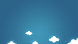 柔軟的雲朵在夜晚的星空藍天上漂浮。 — 暗色極簡 壁紙