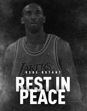 柯比布萊恩身穿湖人球衣，以「Rest in Peace」文字致敬。 — 愛情語錄 GIF 壁紙