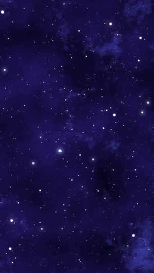 充滿星星和星雲的深紫色夜空。 — 太空 壁紙