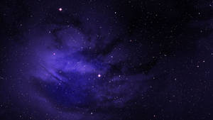 深空中的紫色星雲與恆星 — 紫色銀河 壁紙