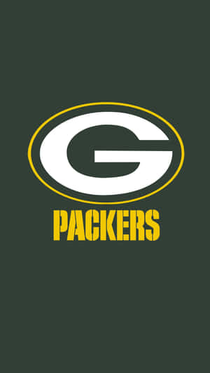 深綠色背景上的 Green Bay Packers 標誌。 — 綠灣包裝工 壁紙