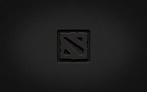 深色碳纖維背景上的Dota 2標誌 — 電玩遊戲 GIF 壁紙