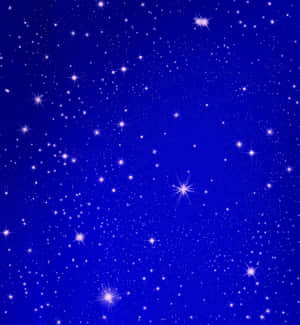 深藍色夜空，閃爍白色星星。 — 星星 壁紙