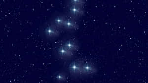 繁星點點的夜空，明亮的星團在深藍色背景下閃耀。 — 星空動畫 壁紙