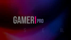 Gamer Pro 標誌，帶有漸變背景和微妙的字體。 — PC 遊戲 壁紙