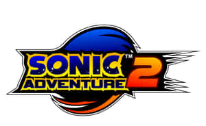 Sonic Adventure 2 電子遊戲標誌，採用藍色和橙色設計。 — 音速小子 壁紙