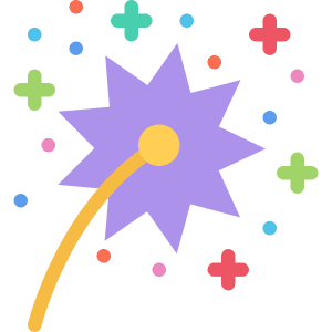 煙火棒卡通煙火插畫