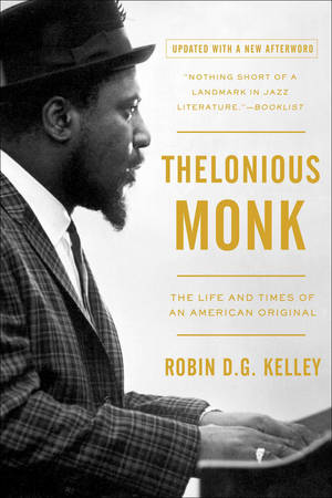 爵士鋼琴家Thelonious Monk的側面肖像，戴著帽子，穿著格子西裝，雙手放在鋼琴鍵上。 — Huawei MatePad 12 X (2025) 壁紙